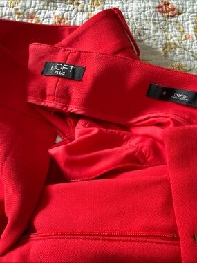 LOFT Plus Bright Red Women's Pants